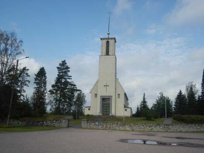 Kuvassa Simpeleen kirkko